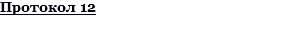 Протокол 12