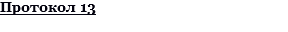 Протокол 13
