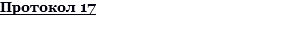 Протокол 17